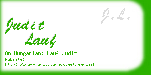 judit lauf business card